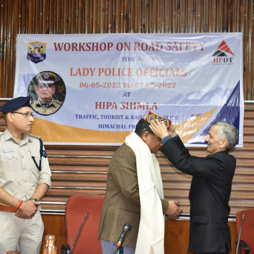workshop on Road Safety for Lady police